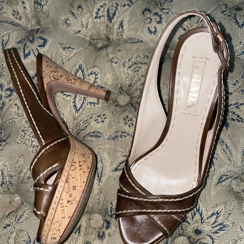 PRADA women’s Leather heels